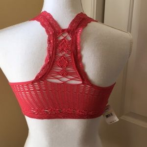 free people 🌸 Persimmon Racerback Crochet Bra